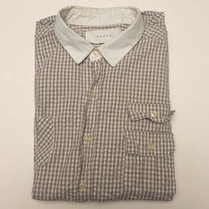 Bench Brown White Gingham Button Down Shirt